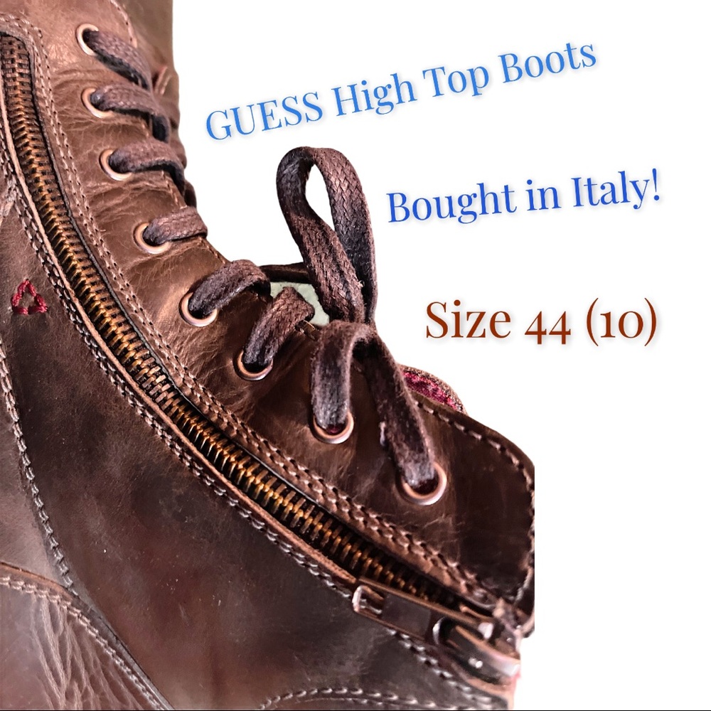 GUESS Ltd Edition Leather/High Top Boot/Sneaker